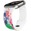 Apple watch řemínek Jelen v abstrakci (Barva Bílá, Rozměr 42/44/45/46/49mm)