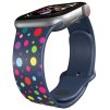 Apple watch řemínek Puntíky (Barva Bílá, Rozměr 42/44/45/46/49mm)