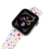 Apple watch řemínek Puntíky (Barva Bílá, Rozměr 42/44/45/46/49mm)