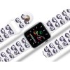 Apple watch řemínek Brýle (Rozměr 42/44/45/46/49mm, barva pásku bílá)