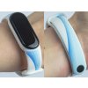 Náhradní náramek Mi band 3/4/5/6/7 Modrá duha (Barva Vícebarevná, Pro Přístroj Xiaomi Mi Band 7)