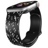 Apple watch řemínek Hudební noty (Barva Bílá, Rozměr 42/44/45/46/49mm)