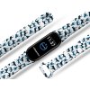 Náhradní náramek Mi band 3/4/5/6/7 Koně v modrém (Barevná varianta Bílá, Pro Přístroj Xiaomi Mi Band 7)