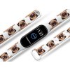 Náhradní náramek Mi band 3/4/5/6/7 Mopsík (Barva Vícebarevná, Pro Přístroj Xiaomi Mi Band 7)