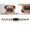 Náhradní náramek Mi band 3/4/5/6/7 Mopsík (Barva Vícebarevná, Pro Přístroj Xiaomi Mi Band 7)