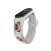Náhradní náramek Mi band 3/4/5/6/7 Mopsík (Barva Vícebarevná, Pro Přístroj Xiaomi Mi Band 7)