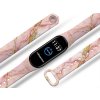 Náhradní náramek Mi band 3/4/5/6/7 Růžovo-zlatý mramor (Barva Vícebarevná, Pro Přístroj Xiaomi Mi Band 7)