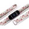 Náhradní náramek Mi band 3/4/5/6/7 Červené mraky (Barevná varianta Bílá, Pro Přístroj Xiaomi Mi Band 7)