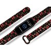 Náhradní náramek Mi band 3/4/5/6/7 Červené mraky (Barevná varianta Bílá, Pro Přístroj Xiaomi Mi Band 7)