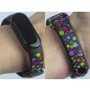 Náhradní náramek Mi band 3/4/5/6/7 Puntíky (Barevná varianta Bílá, Pro Přístroj Xiaomi Mi Band 7)