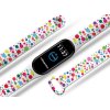 Náhradní náramek Mi band 3/4/5/6/7 Puntíky (Barevná varianta Bílá, Pro Přístroj Xiaomi Mi Band 7)