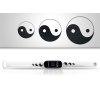Náhradní náramek Mi band 3/4/5/6/7 Jin Jang (Barevná varianta Bílá, Pro Přístroj Xiaomi Mi Band 7)