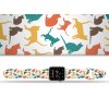 Apple watch řemínek Kočičky (Rozměr 42/44/45/46/49mm, barva pásku bílá)