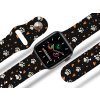 Apple watch řemínek Tlapičky se srdíčky (Barva Bílá, Rozměr 42/44/45/46/49mm)