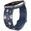 Apple watch řemínek Tlapičky se srdíčky (Barva Bílá, Rozměr 42/44/45/46/49mm)