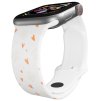 Apple watch řemínek Tlapičky se srdíčky (Barva Bílá, Rozměr 42/44/45/46/49mm)