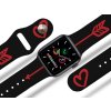 Apple watch řemínek Amorův šíp (Rozměr 42/44/45/46/49mm, barva pásku bílá)