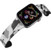 Apple watch řemínek Maskáč šedý (Barva Bílá, Rozměr 42/44/45/46/49mm)