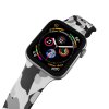 Apple watch řemínek Maskáč šedý (Barva Bílá, Rozměr 42/44/45/46/49mm)