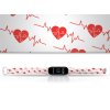 Náhradní náramek Mi band 3/4/5/6/7 EKG puzzle (Barevná varianta Bílá, Pro Přístroj Xiaomi Mi Band 7)