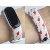 Náhradní náramek Mi band 3/4/5/6/7 EKG puzzle (Barevná varianta Bílá, Pro Přístroj Xiaomi Mi Band 7)