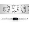Náhradní náramek Mi band 3/4/5/6/7 Kočičí farma (Barevná varianta Bílá, Pro Přístroj Xiaomi Mi Band 7)