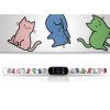 Náhradní náramek Mi band 3/4/5/6/7 Kočičí svět (Barva Vícebarevná, Pro Přístroj Xiaomi Mi Band 7)
