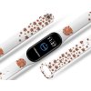Náhradní náramek Mi band 3/4/5/6/7 Kočka v listí (Barva Vícebarevná, Pro Přístroj Xiaomi Mi Band 7)