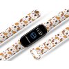 Náhradní náramek Mi band 3/4/5/6/7 Podzimní lesní zvěř (Barevná varianta Bílá, Pro Přístroj Xiaomi Mi Band 7)