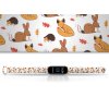 Náhradní náramek Mi band 3/4/5/6/7 Podzimní lesní zvěř (Barevná varianta Bílá, Pro Přístroj Xiaomi Mi Band 7)