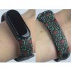 Náhradní náramek Mi band 3/4/5/6/7 Vánoční hvězda (Barevná varianta Bílá, Pro Přístroj Xiaomi Mi Band 7)