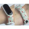 Náhradní náramek Mi band 3/4/5/6/7 Vánoční hvězda (Barevná varianta Bílá, Pro Přístroj Xiaomi Mi Band 7)