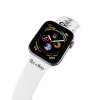 Apple watch řemínek Rick and Morty - Logo (Rozměr 42/44/45/46/49mm, barva pásku bílá)
