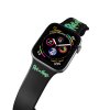 Apple watch řemínek Rick and Morty - Logo 2 (Rozměr 42/44/45/46/49mm, barva pásku bílá)