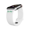 Apple watch řemínek Rick and Morty - Logo 2 (Rozměr 42/44/45/46/49mm, barva pásku bílá)