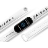 Náhradní náramek Mi band 3/4/5/6/7 Friends - Logo (Barevná varianta Bílá, Pro Přístroj Xiaomi Mi Band 7)