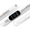 Náhradní náramek Mi band 3/4/5/6/7 GOT - Logo (Barevná varianta Bílá, Pro Přístroj Xiaomi Mi Band 7)