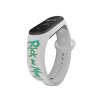 Náhradní náramek Mi band 3/4/5/6/7 Rick and Morty - Logo 2 (Barevná varianta Bílá, Pro Přístroj Xiaomi Mi Band 7)