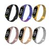Milánský tah celokovový náhradní náramek pro Mi Band 7 (Barva Stříbrný, Pro Přístroj Xiaomi Mi Band 7)