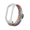 Pletený náhradní náramek Mi Band 5/6/7 (Barva Šedá, Pro Přístroj Xiaomi  Mi band 5/6/7)
