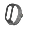 Pletený náhradní náramek Mi Band 5/6/7 (Barva Šedá, Pro Přístroj Xiaomi  Mi band 5/6/7)
