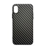 Vzorovaný carbonový kryt pro iPhone X/XS (Barevná varianta Tmavě Modrý)