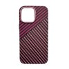 Vzorovaný carbonový kryt pro iPhone 14 PRO (Barevná varianta Tmavě Modrý)