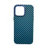 Vzorovaný carbonový kryt pro iPhone 14 PRO (Barevná varianta Tmavě Modrý)