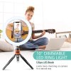 WOWGO Kruhové světlo se stativem, 10" LED