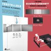 LIPFI's BARBERSHOP 360stupňové LED zrcadlo