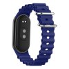 Vroubkovaný náramek s přezkou Mi band 8/9/10 (Barva Bílá, Pro Přístroj Xiaomi Mi Band 8/9/10)
