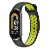 Dvojbarevný silikonový náramek Mi band 8/9/10 (Barva Bílo-Červená, Pro Přístroj Xiaomi Mi Band 8/9/10)