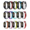 Dvojbarevný silikonový náramek Mi band 8/9/10 (Barva Bílo-Červená, Pro Přístroj Xiaomi Mi Band 8/9/10)