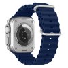 Vroubkovaný řemínek s přezkou pro Apple Watch 38/40/41/42(S10)mm (Barevná varianta Bílý)